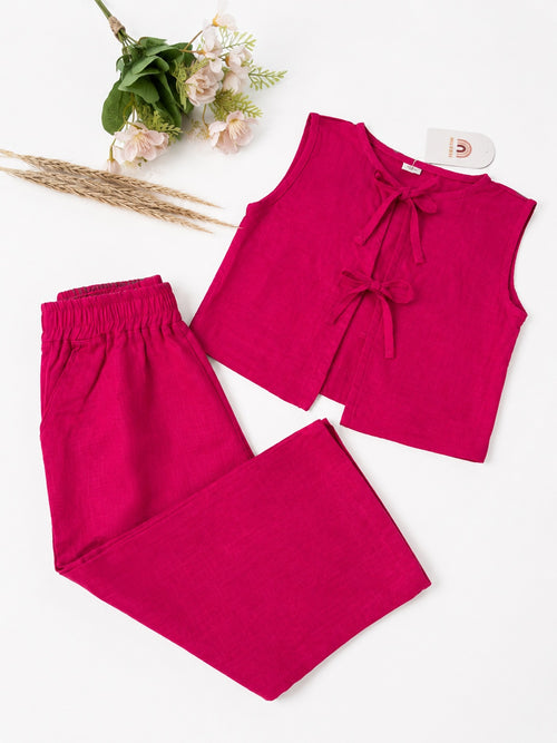 Fuchsia Linen Co-ord Set