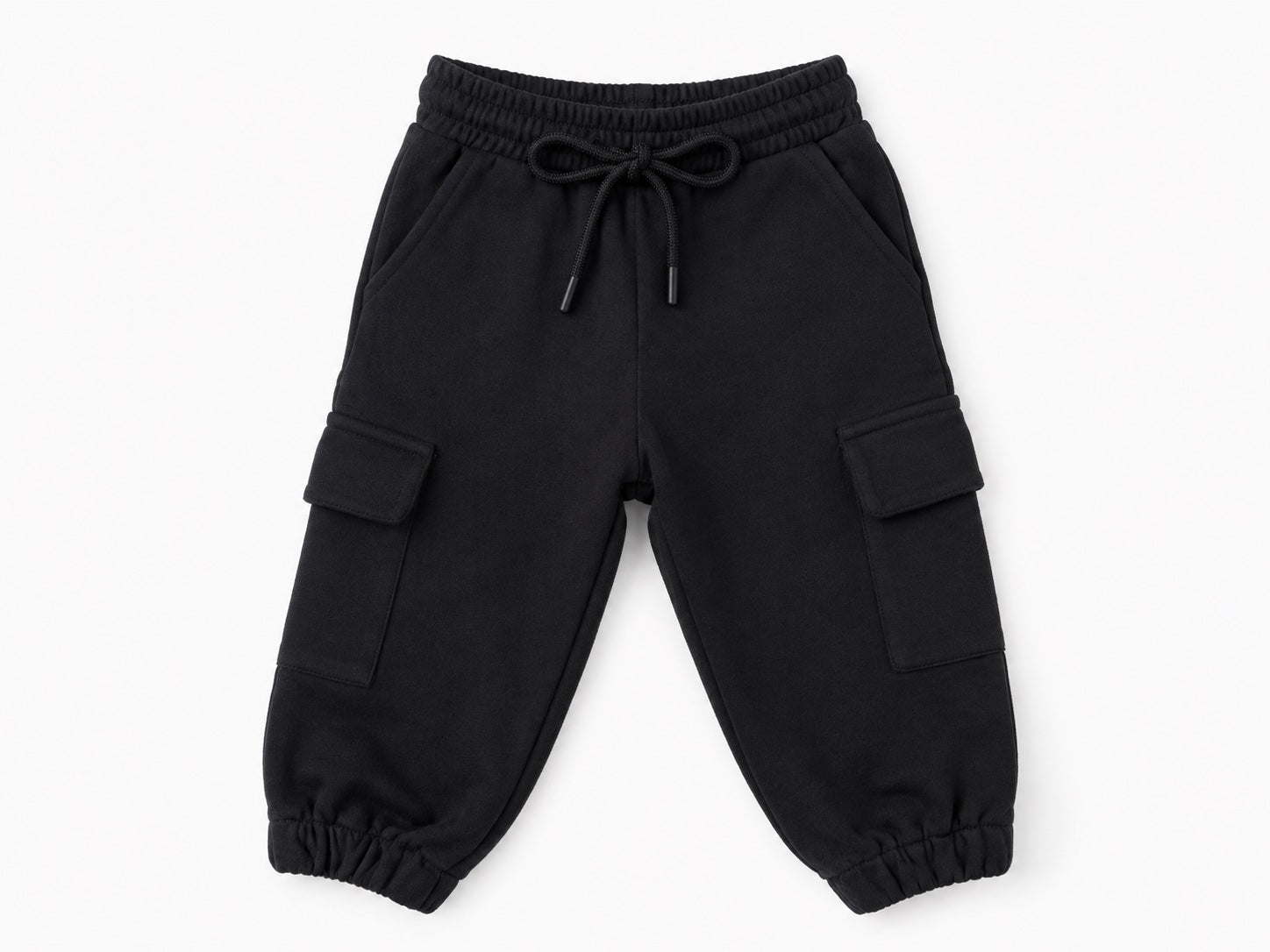 Black Cargo Jogger Pants